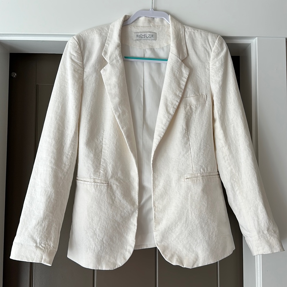 Rachel Zoe linen and cotton blazer
